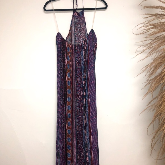 Halter multi colored backless dress - Picture 6 of 6